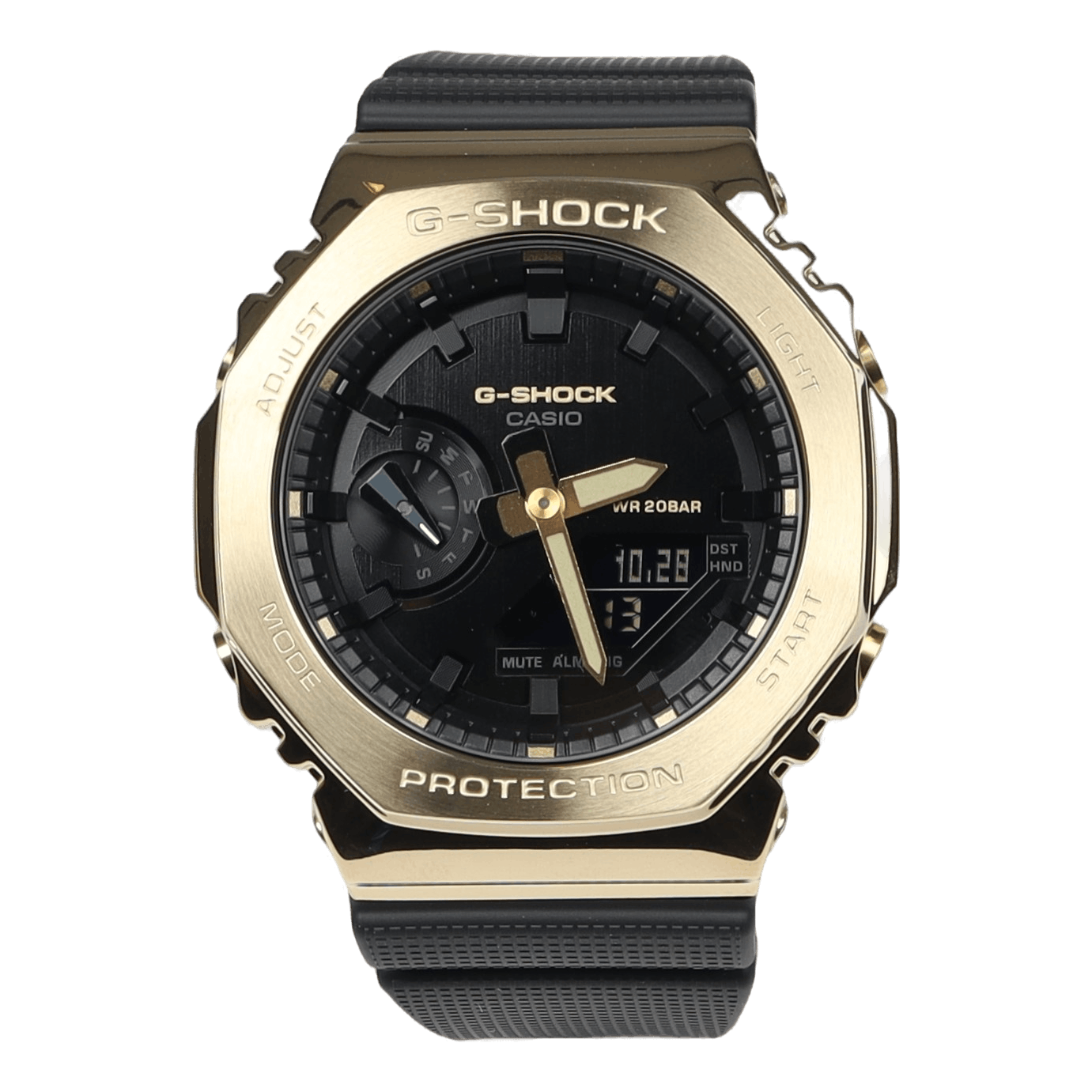 G-SHOCK GM-2100 – Full Metal Gold Bezel | Black Dial Octagon Beast