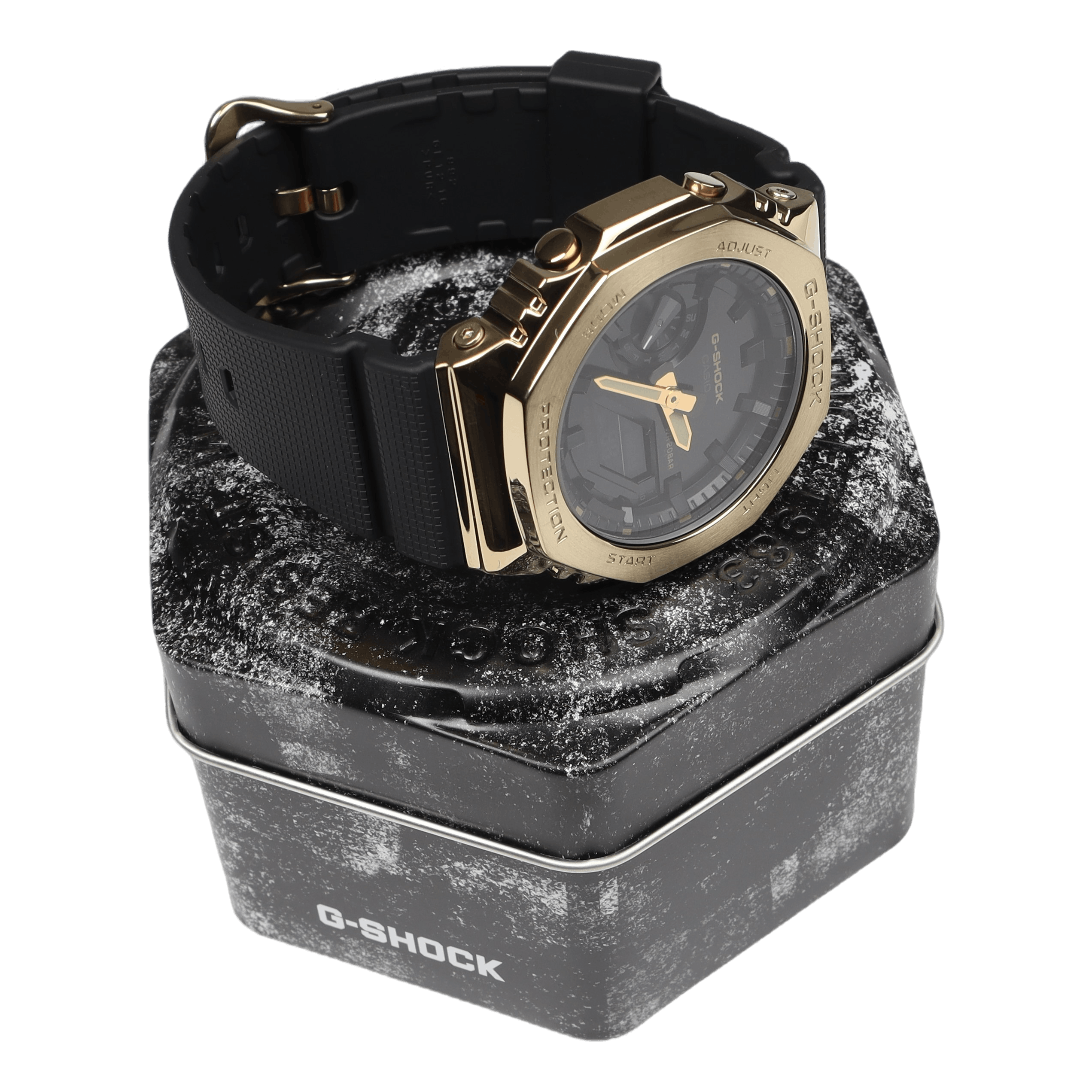 G-SHOCK GM-2100 – Full Metal Gold Bezel | Black Dial Octagon Beast