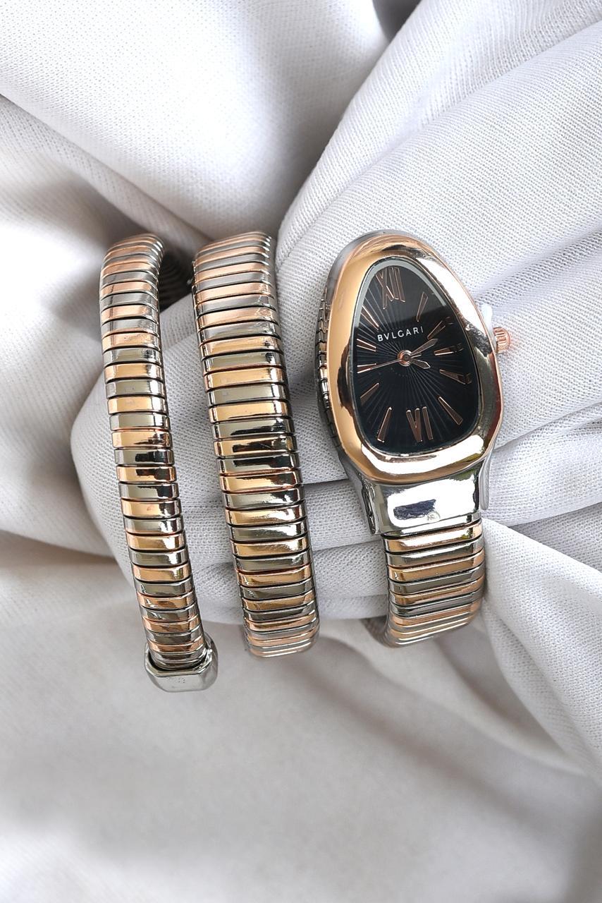 BVL SERPENTINE - Two Tone - Rose Gold STRAP SPIRAL